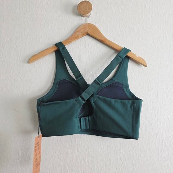Girlfriend Collective Simone High Support Sports Bra Moss Green XL NWT - Picture 8 of 15